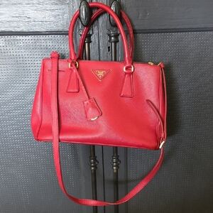Prada Scarlet Leather Satchel